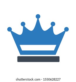 Crown icon vector. King sign