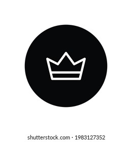 Crown icon vector. King crown sign