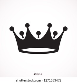 crown icon vector. King symbol