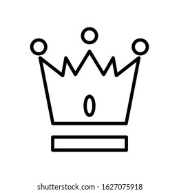 Crown icon vector , line style icon , eps 10