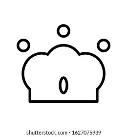 Crown icon vector , line style icon , eps 10