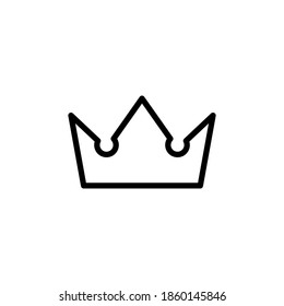 crown icon vector line style