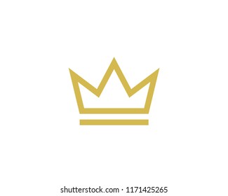 Crown Icon Vector Logo Design Template