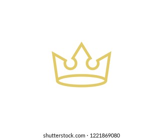 Crown Icon Vector Logo Design Template