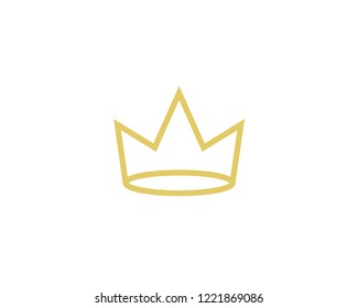 Crown Icon Vector Logo Design Template