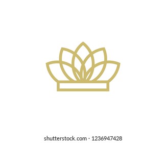 Crown Icon Vector Logo Design Template