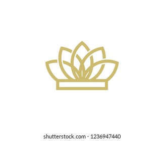 Crown Icon Vector Logo Design Template