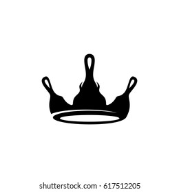 Crown icon. Vector logo illustration isolated sign symbol