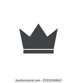 Ícone Crown Logotipo vetorial set flat