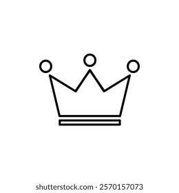 Crown icon Vector logo set flat