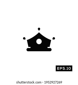 Crown Icon Vector. Crown Logo Symbol Vector Illustration