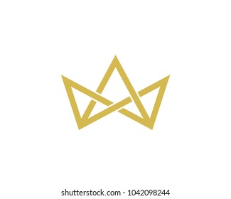 Crown Icon Vector Logo Template