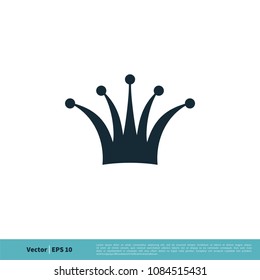 Crown Icon Vector Logo Template Illustration Design. Vector EPS 10.