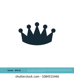 Crown Icon Vector Logo Template Illustration Design. Vector EPS 10.