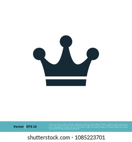 Crown Icon Vector Logo Template Illustration Design. Vector EPS 10.
