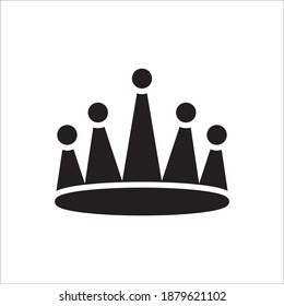 Crown Icon Vector Logo Template Illustration