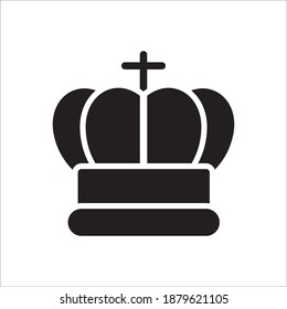 Crown Icon Vector Logo Template Illustration