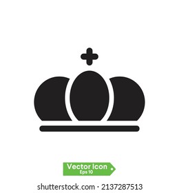 crown icon. Crown icon vector on white background