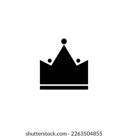 Crown icon vector on white background