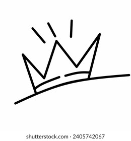 crown icon. crown vector icon, on white background