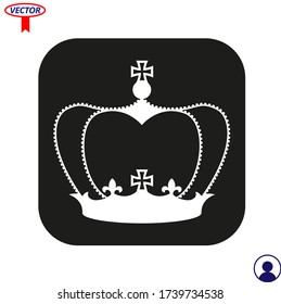 crown icon vector, queen, king