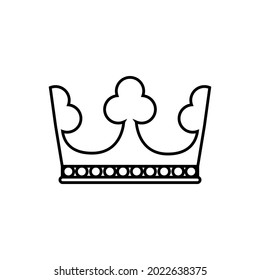 Crown icon vector set. King illustration sign collection.  Queen symbol or logo.
