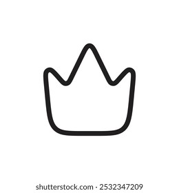 Crown icon Vector set outline