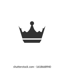 Crown Icon vector sign isolated for graphic and web design. Crown symbol template color editable on white background
