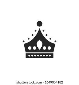 crown Icon vector sign isolated for graphic and web design. crown symbol template color editable on white background.