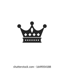 crown Icon vector sign isolated for graphic and web design. crown symbol template color editable on white background.