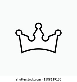 Crown Icon - Vector, Sign and Symbol for Design, Presentation, Website or Apps Elements.