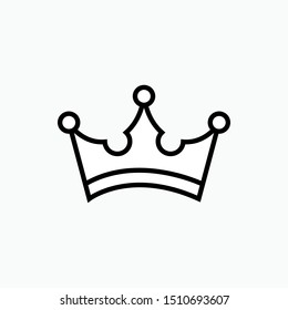 Crown Icon - Vector, Sign and Symbol for Design, Presentation, Website or Apps Elements.