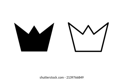 Crown icon vector. crown sign and symbol