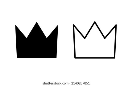 Crown icon vector. crown sign and symbol