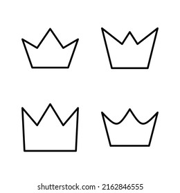 Crown icon vector. crown sign and symbol