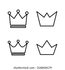 Crown icon vector. crown sign and symbol