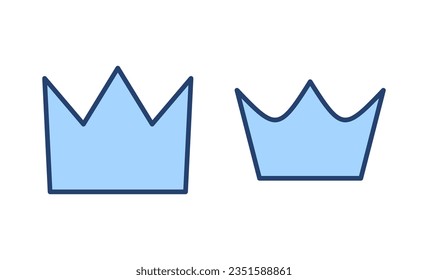 Crown icon vector. crown sign and symbol