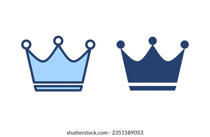 Crown icon vector. crown sign and symbol