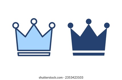 Crown icon vector. crown sign and symbol