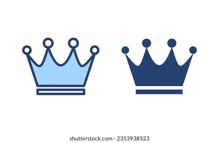 Crown icon vector. crown sign and symbol