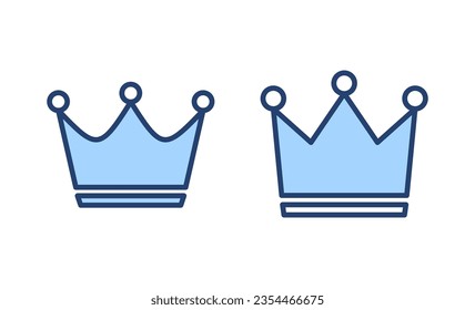 Crown icon vector. crown sign and symbol