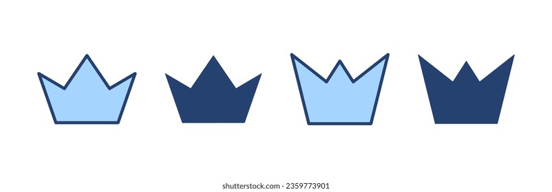 Crown icon vector. crown sign and symbol