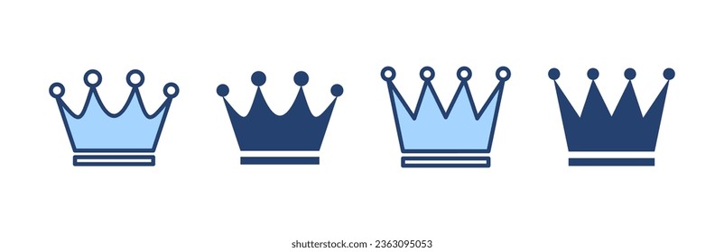 Crown icon vector. crown sign and symbol