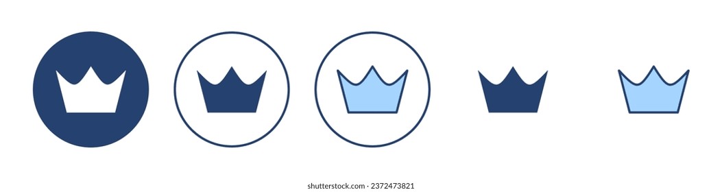Crown icon vector. crown sign and symbol