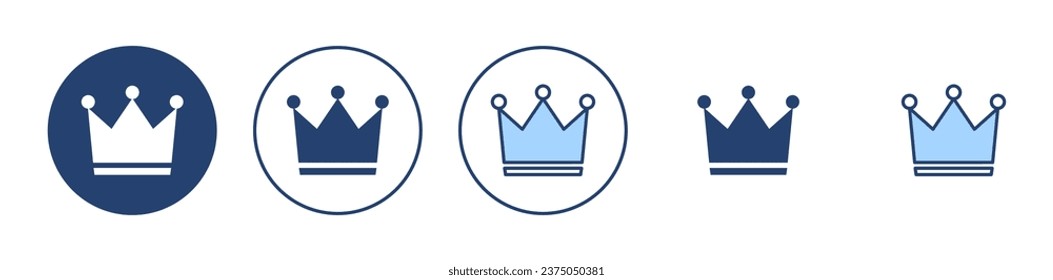 Crown icon vector. crown sign and symbol