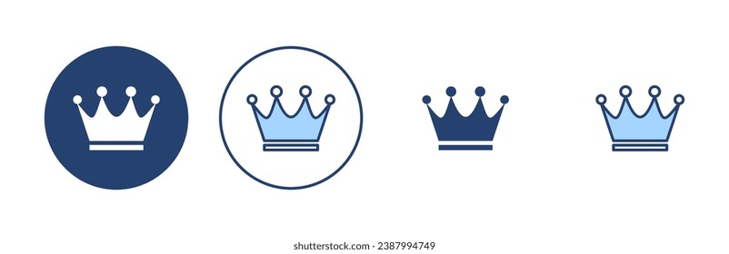 Crown icon vector. crown sign and symbol