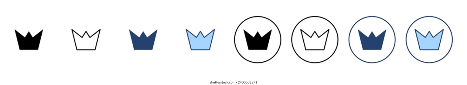 Crown icon vector. crown sign and symbol