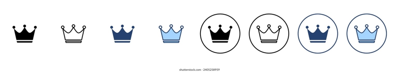 Crown icon vector. crown sign and symbol