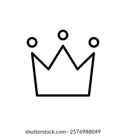 Crown icon vector. crown sign and symbol