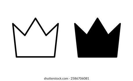 Crown icon vector. crown sign and symbol